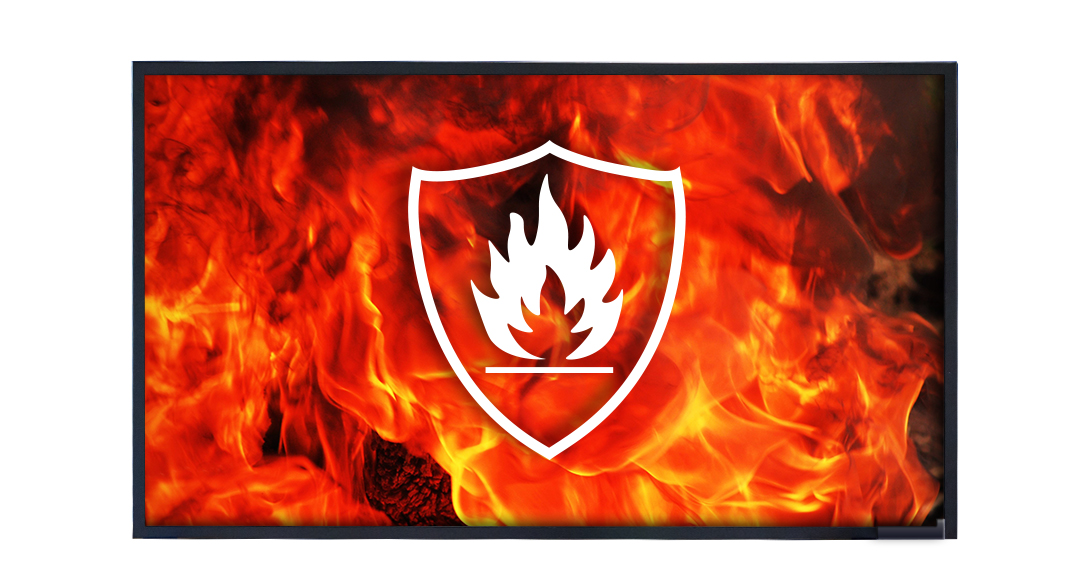 55in monitor achieves top ratings in fire behaviour tests 55in monitor achieves top ratings in fire behaviour tests