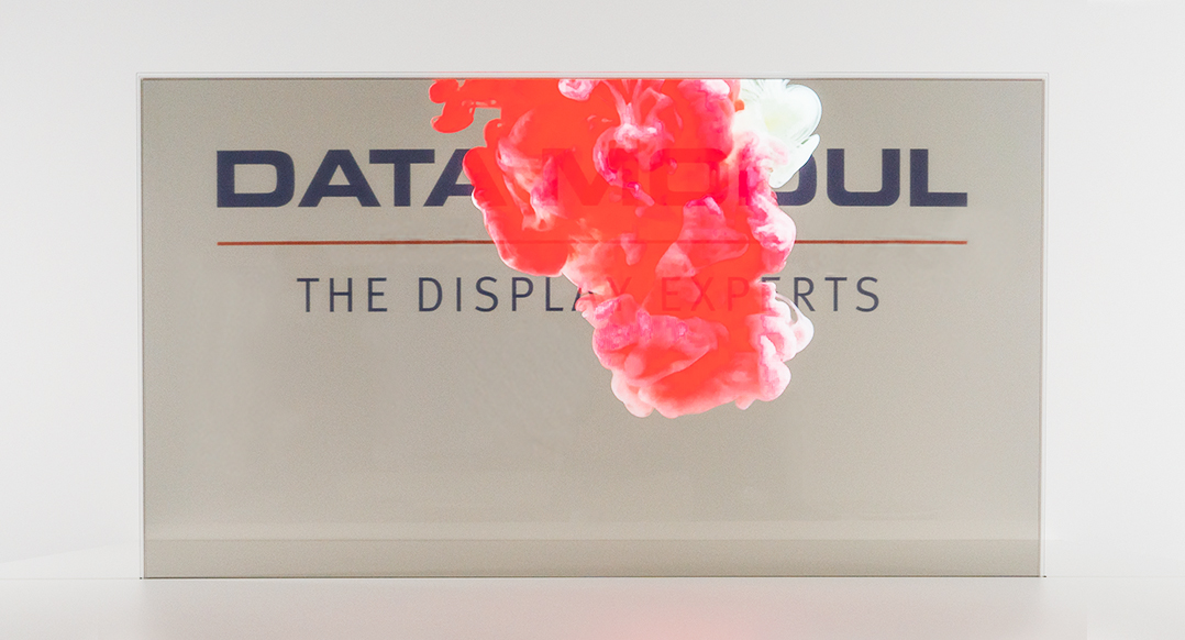 data modul transparent oled bei der embedded world 2023