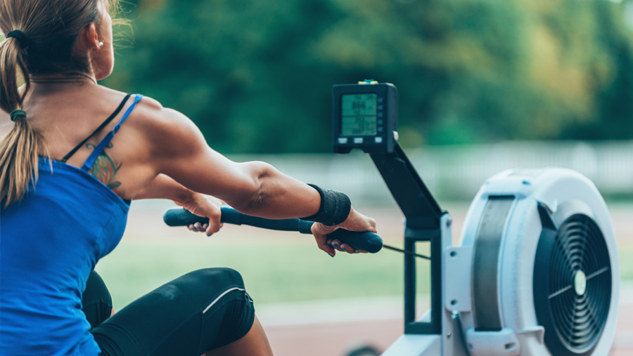 Rowing machine display