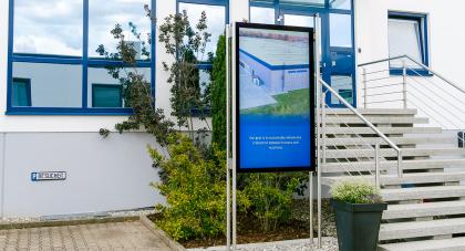 75" high-brightness monitor at DATA MODUL Weikersheim Germany